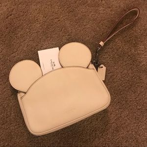 Coach Mickey Disney wristlet